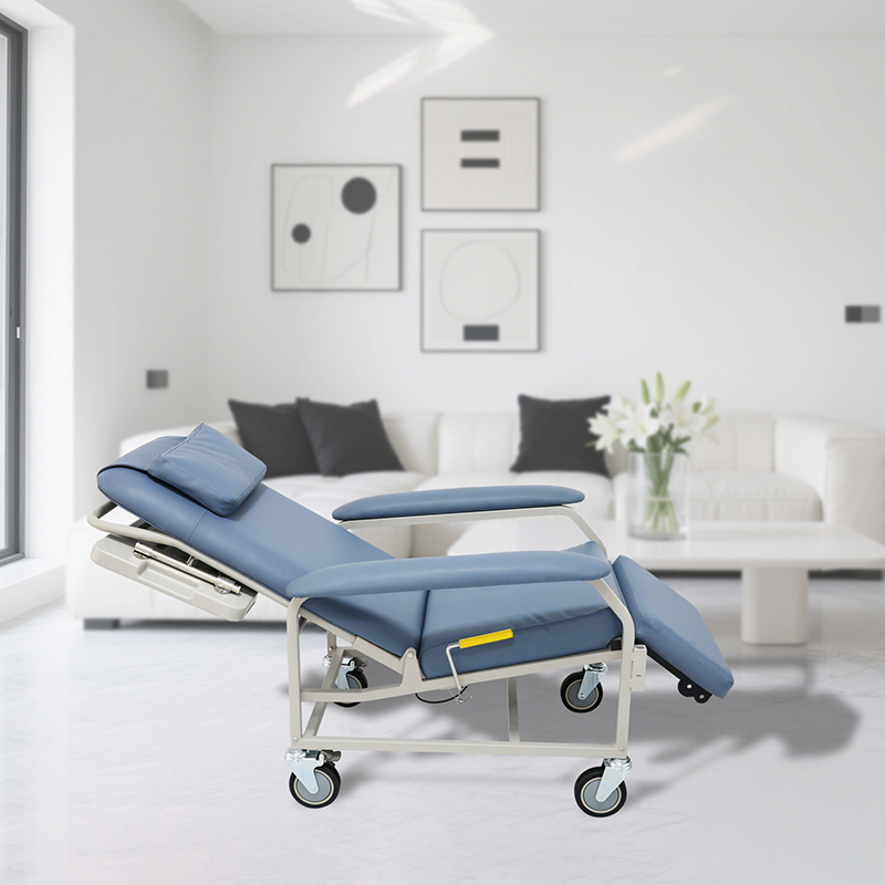 Hospital Furniture Manual Blood Collection Chair Medical Phlebotomy Donor Dialysis Recliner Chair