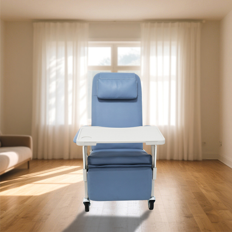 Hospital Furniture Manual Blood Collection Chair Medical Phlebotomy Donor Dialysis Recliner Chair