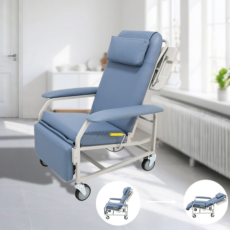 Hospital Furniture Manual Blood Collection Chair Medical Phlebotomy Donor Dialysis Recliner Chair