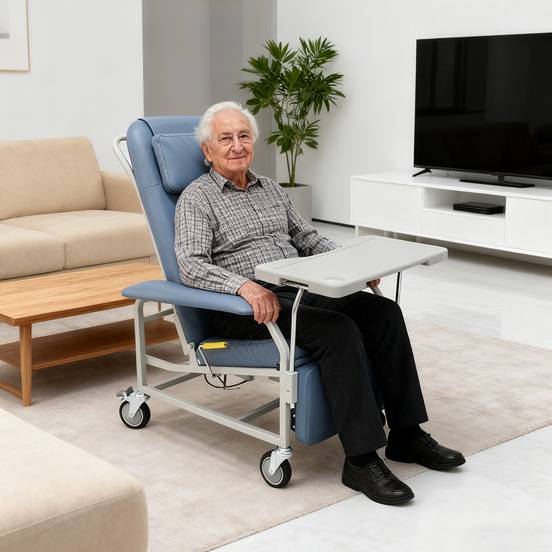 Hospital Furniture Manual Blood Collection Chair Medical Phlebotomy Donor Dialysis Recliner Chair
