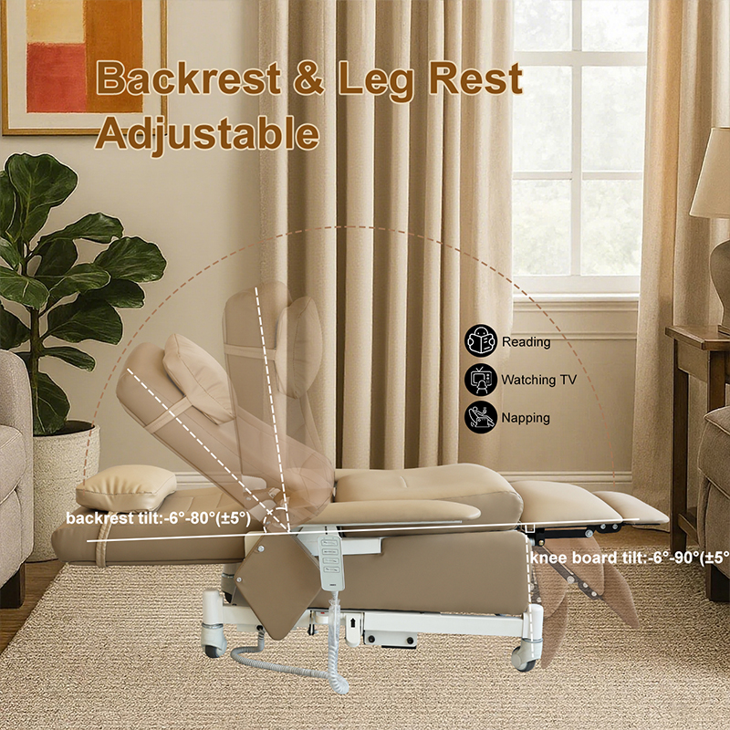 Hospital Furniture Electric Manual Reclining Infusion Sofa Chair with Infusion Pole Hospital Recliner Chair