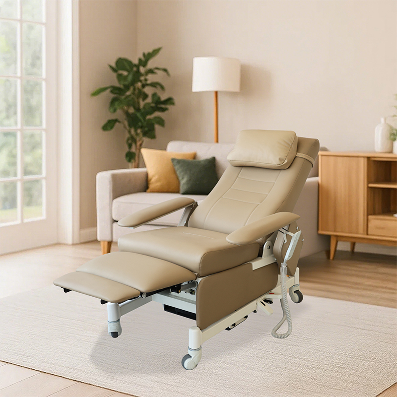 Hospital Furniture Electric Manual Reclining Infusion Sofa Chair with Infusion Pole Hospital Recliner Chair
