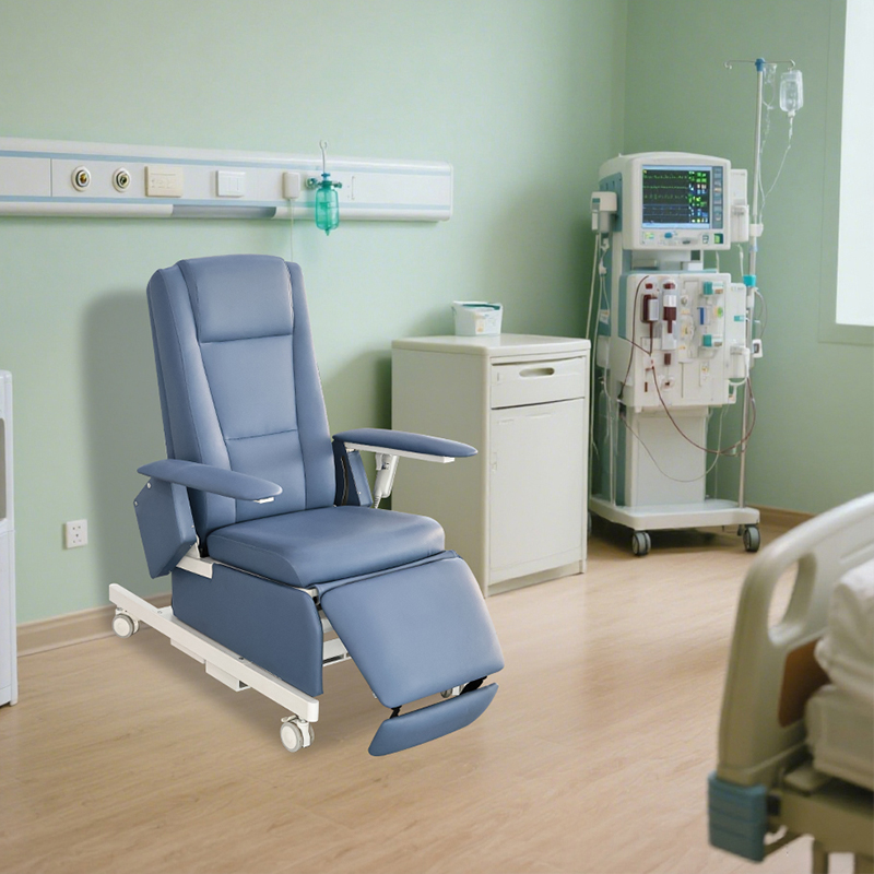Blood Donation Chair Hospital Furniture Synthetic Leather Blood Draw Bank Collection Chair