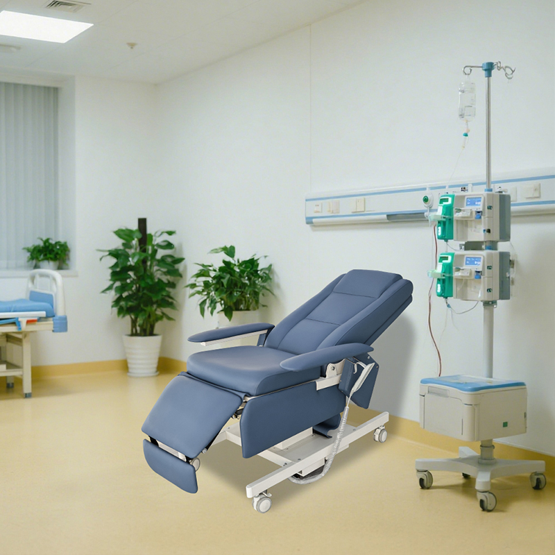 Blood Donation Chair Hospital Furniture Synthetic Leather Blood Draw Bank Collection Chair