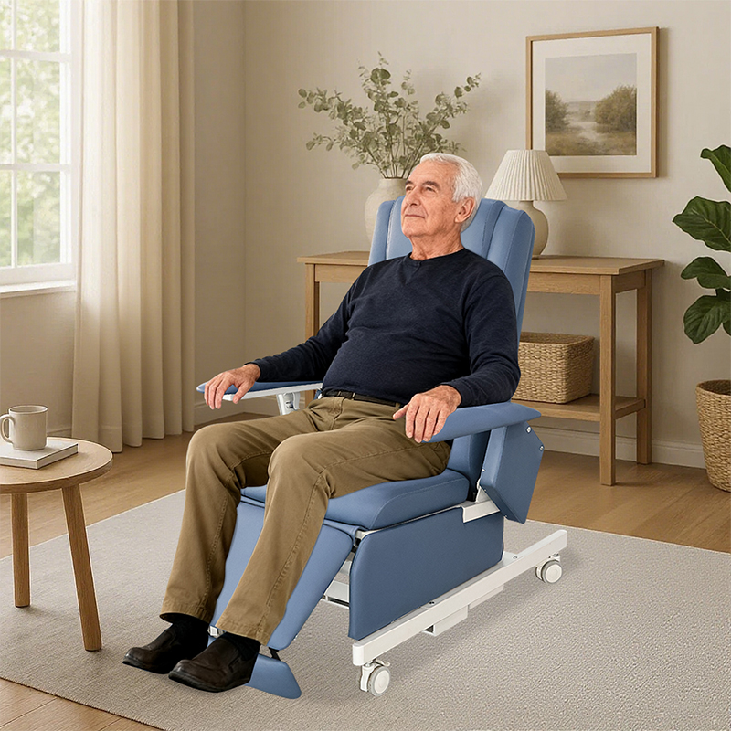 Blood Donation Chair Hospital Furniture Synthetic Leather Blood Draw Bank Collection Chair