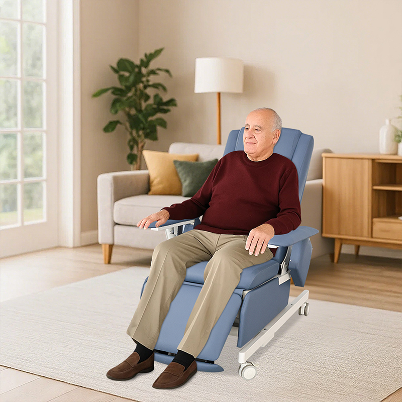 Blood Donation Chair Hospital Furniture Synthetic Leather Blood Draw Bank Collection Chair