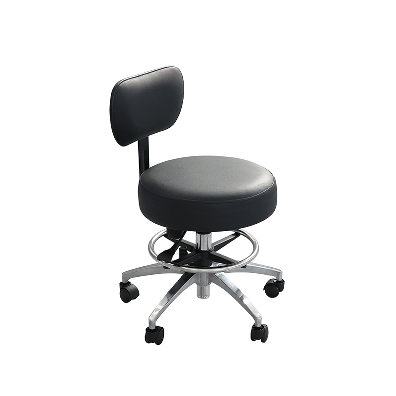 Pneumatic Pressure Stool swivel chair With Backrest and foot pedal