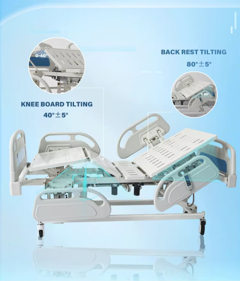 medical 5 function electric hospital bed