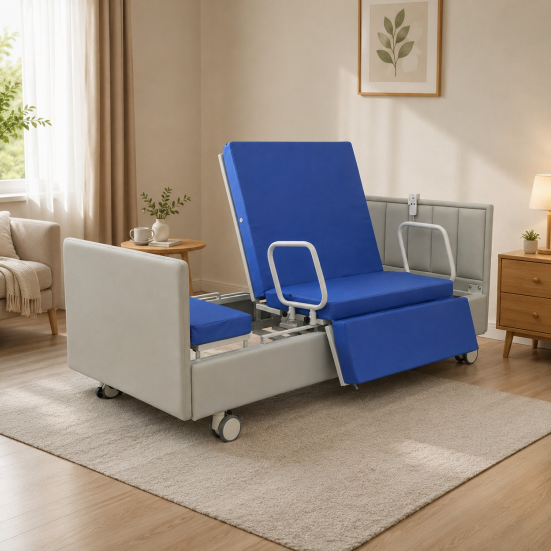 elderly care bed with rotating function