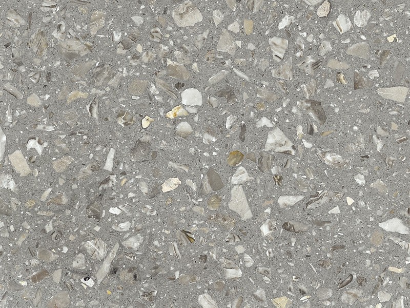 Dalle de marbre inorganique gris