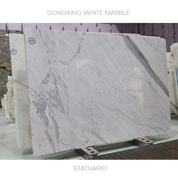 Italian famous White marble slabs Bianco Statuario