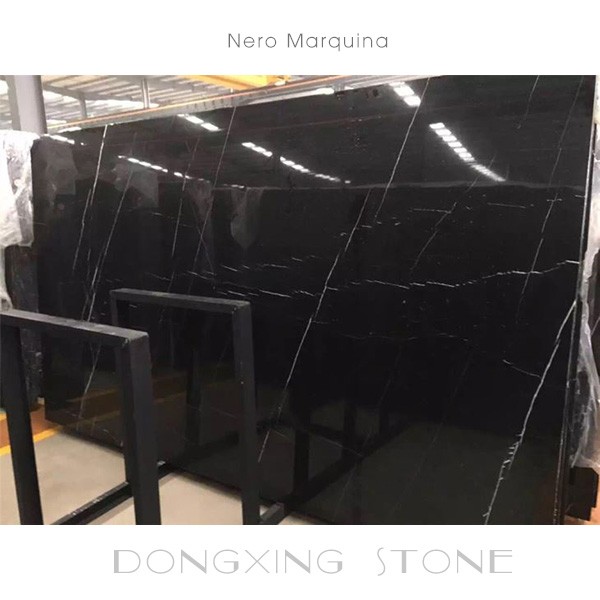 China Losas de mármol de gran tamaño Nero Marquina