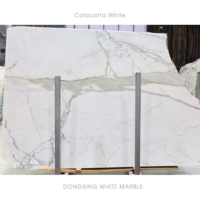 Italian White Marble Calacatta slabs & flooring tiles