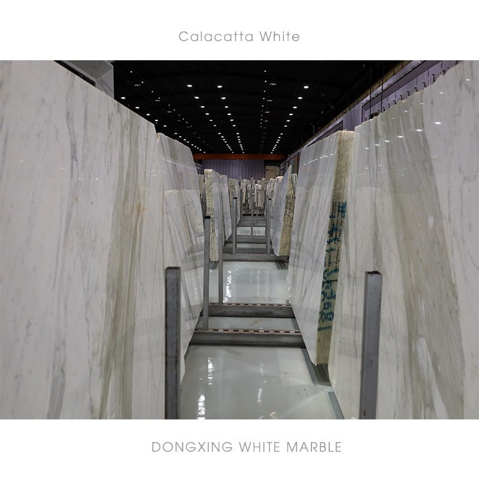 Italian White Marble Calacatta slabs & flooring tiles