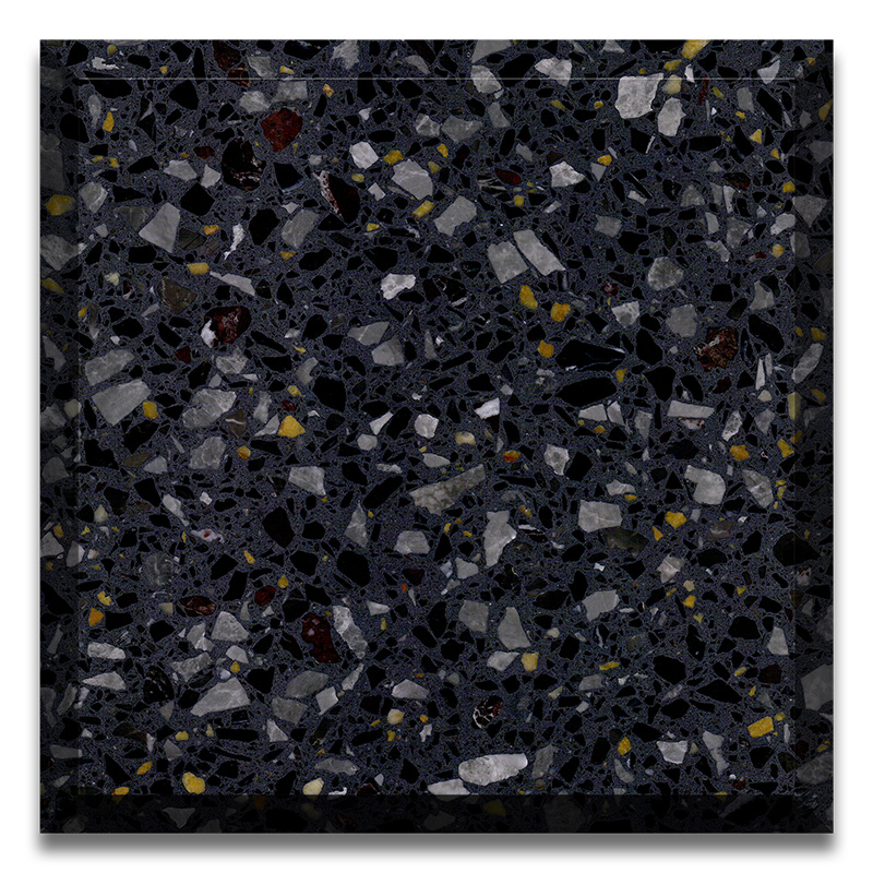 Dark blue color Artificial stone Precast Terrazzo slabs & tiles