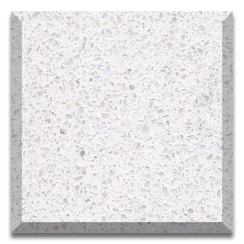 Artificial stone Ice White color Precast Terrazzo slabs & tiles