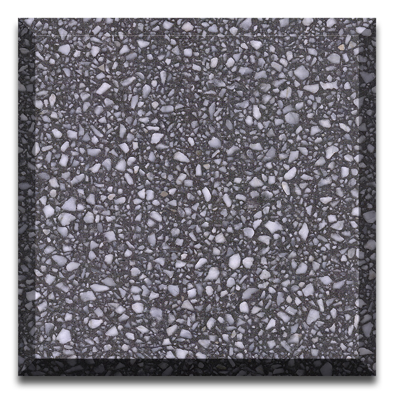 Suministro de losas de terrazo de color gris de 2 cm de espesor