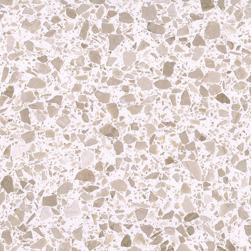 Cream color artificial stone inorganic cementitions terrazzo tiles