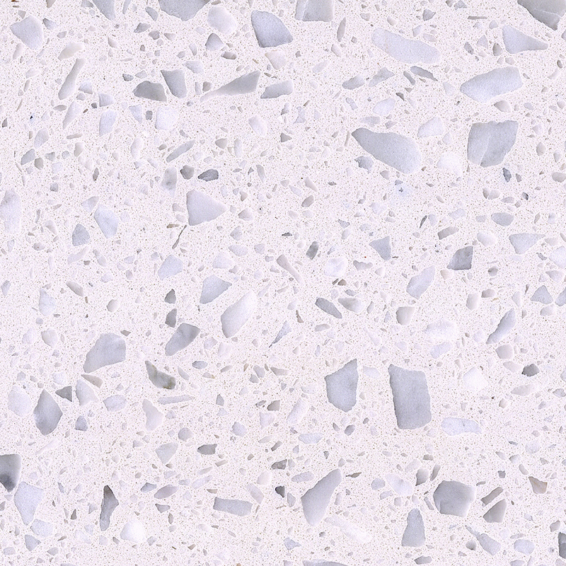 White Alps artificial stone inorganic cementitions terrazzo slabs and tiles