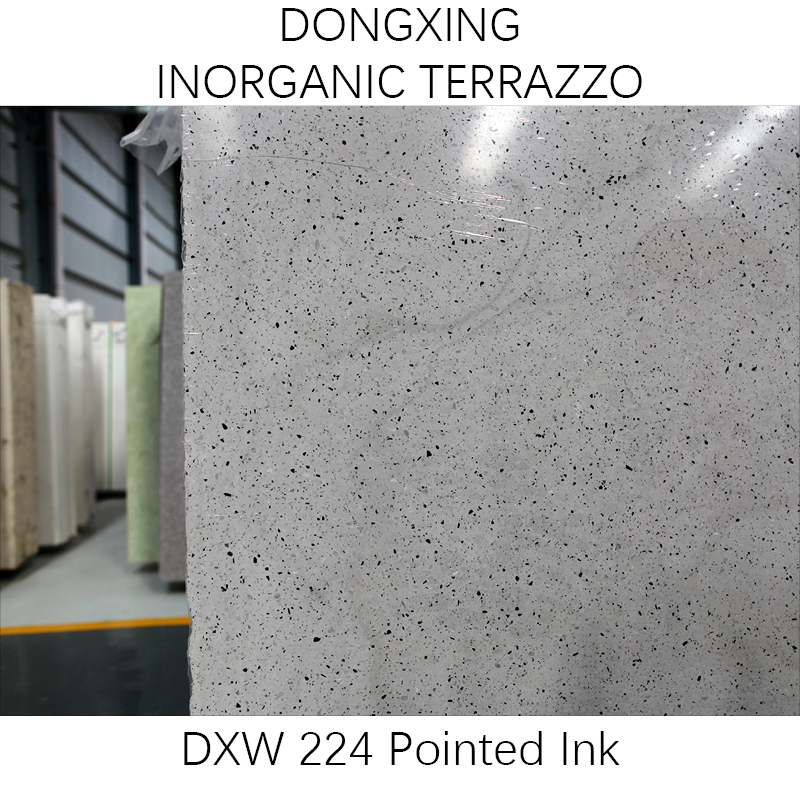 Aden Beige color inorganic cementitions terrazzo stone polished slabs