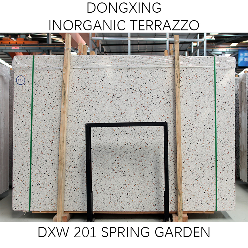 Top Quality Artificial stone white color Terrazzo slabs