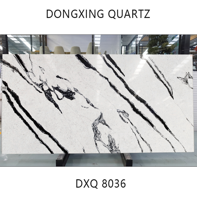 Carrara Black vein quartz stone tile