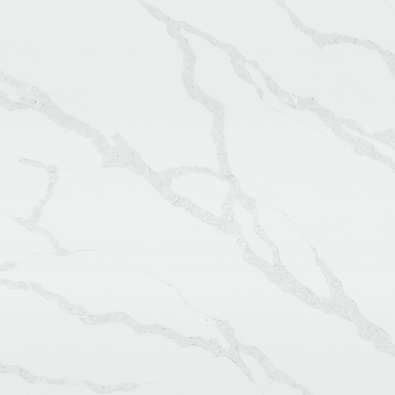 Azulejo de cuarzo moderno gris claro Calacatta