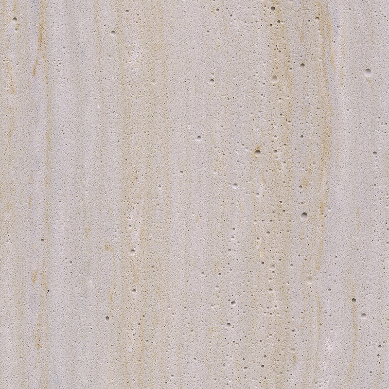 Dekorasi dinding eksterior travertine anorganik biji-bijian emas