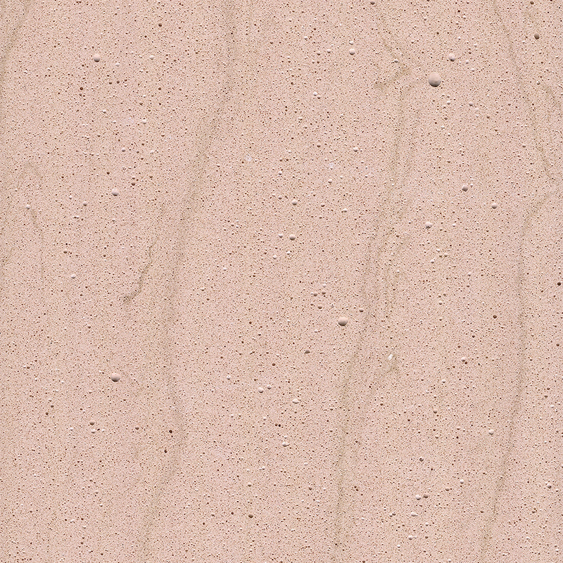 Anorganischer Travertin-Kornstein mit grauen Streifen