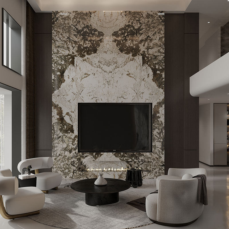 Alpinus luxury natural interior decor wall marble stone