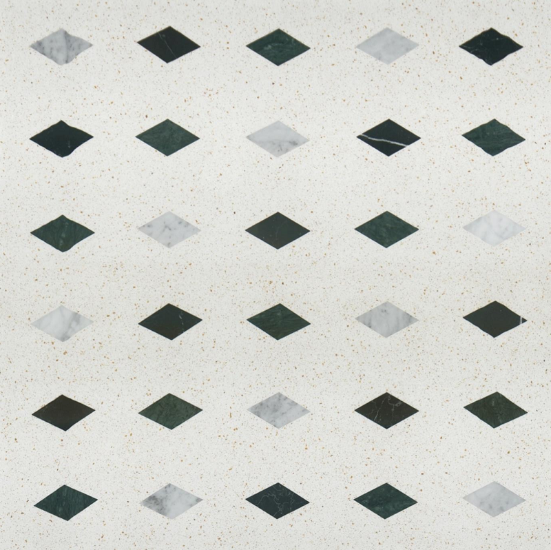テラゾーのシームレスなパターンの床デザイン