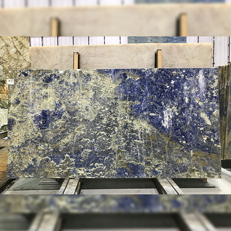 Bolivian blue luxury marble flooring design Stone