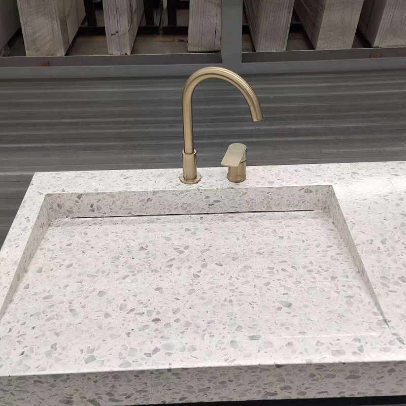 terrazzo wash basin