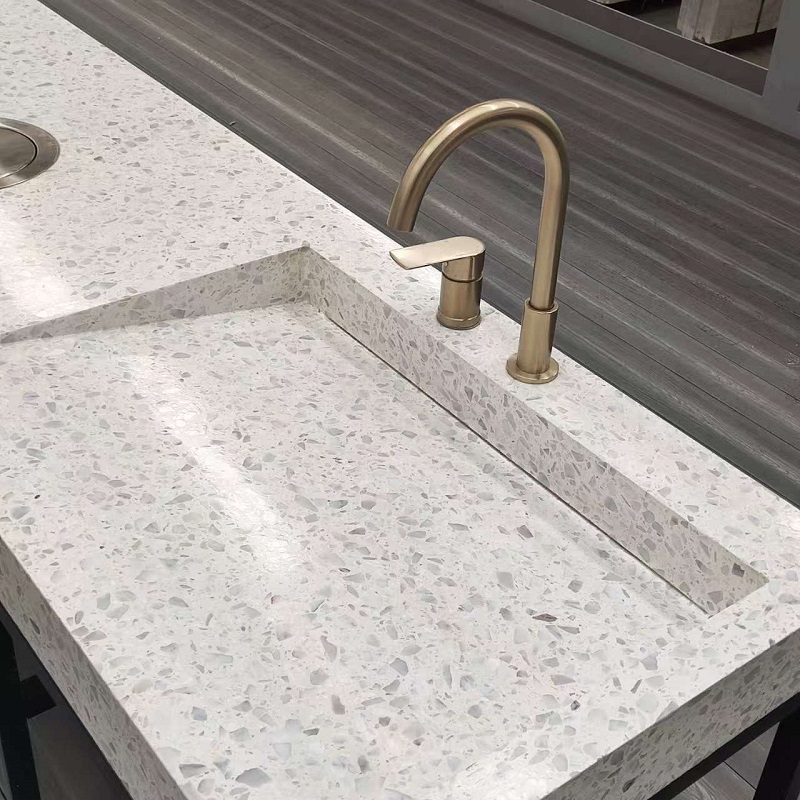 beige terrazzo