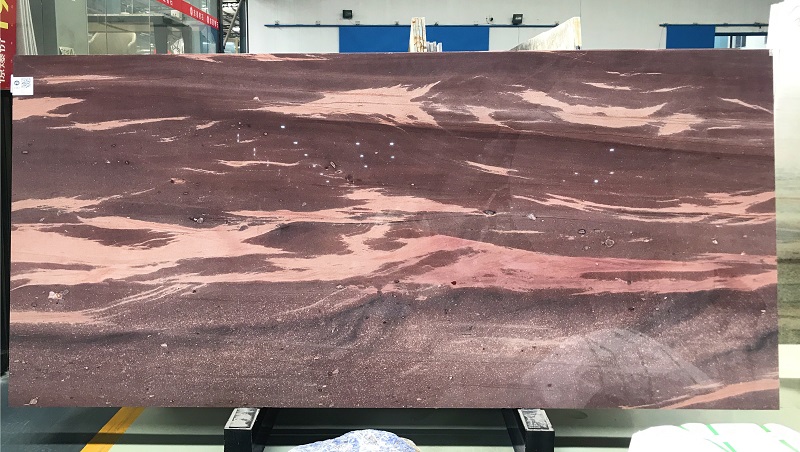 Red luxury background wall marble stone slabs factory