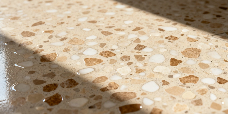 what is terrazzo made of