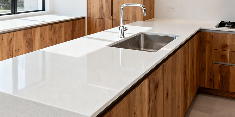 white quartz countertops