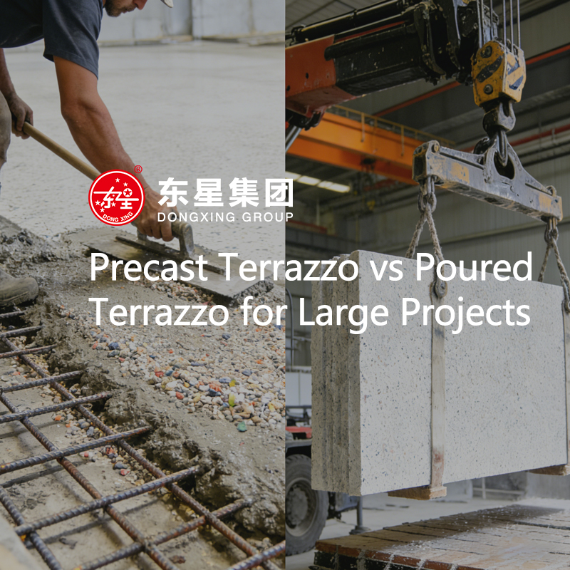 Precast Terrazzo vs Poured Terrazzo for Large Projects