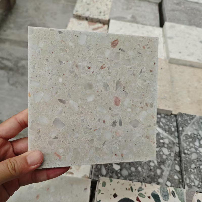 Variegated Stone Terrazzo Slab for Interior Flooring Design