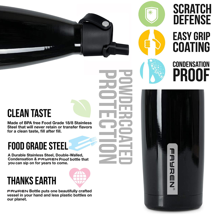 food grade stainless steel water bottle