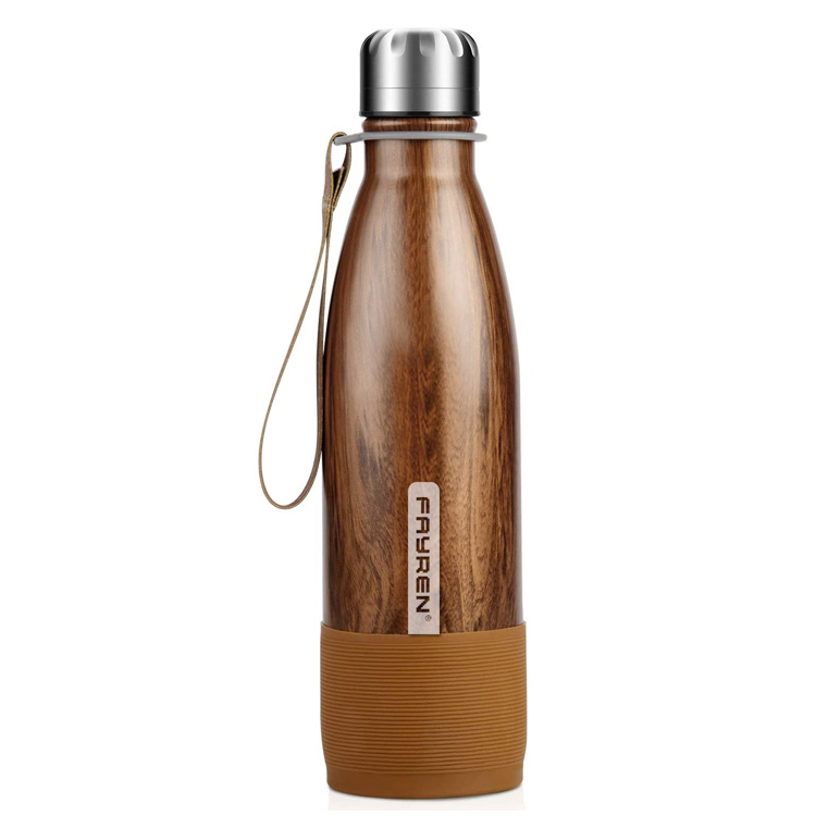 Piccole bottiglie d'acqua riutilizzabili a prova di perdite da 24 ore con corda