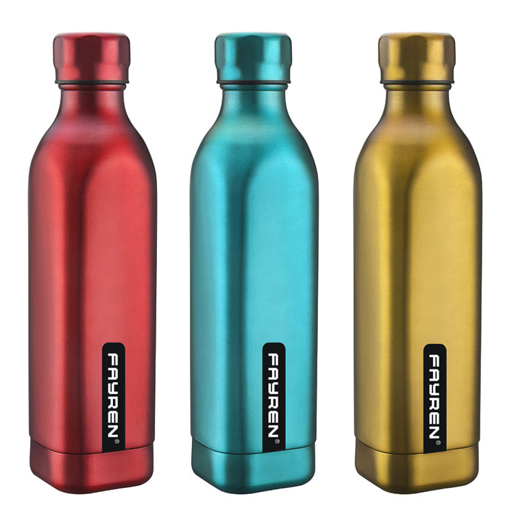insulated water bottle with lid