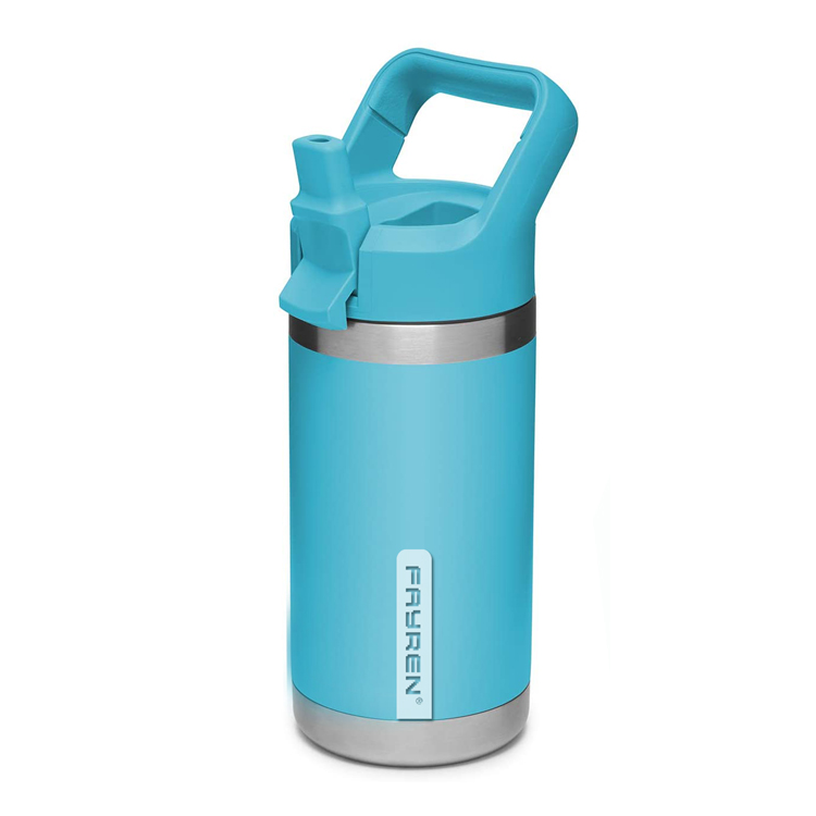 Borraccia termica in acciaio inossidabile con cannuccia