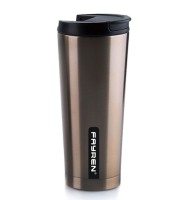 Taza de café y té de viaje al vacío de acero inoxidable de doble pared
