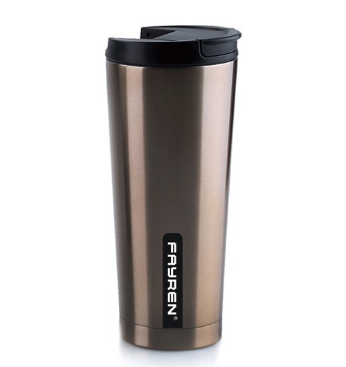 Taza de café y té de viaje al vacío de acero inoxidable de doble pared