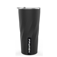 Tazza da viaggio con logo riutilizzabile con coperchio