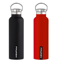 Personalized Black Stainless Steel Water Bottles