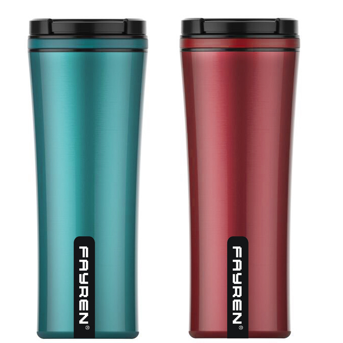 Tazze da viaggio Bicchieri da caffè in acciaio inossidabile con coperchio