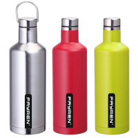 Botella de agua de calidad alimentaria con logotipo personalizado con asa