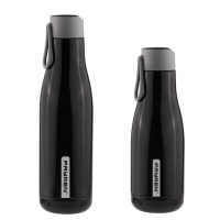 Bottiglia d'acqua moderna thermos con tazza a doppia parete con corda